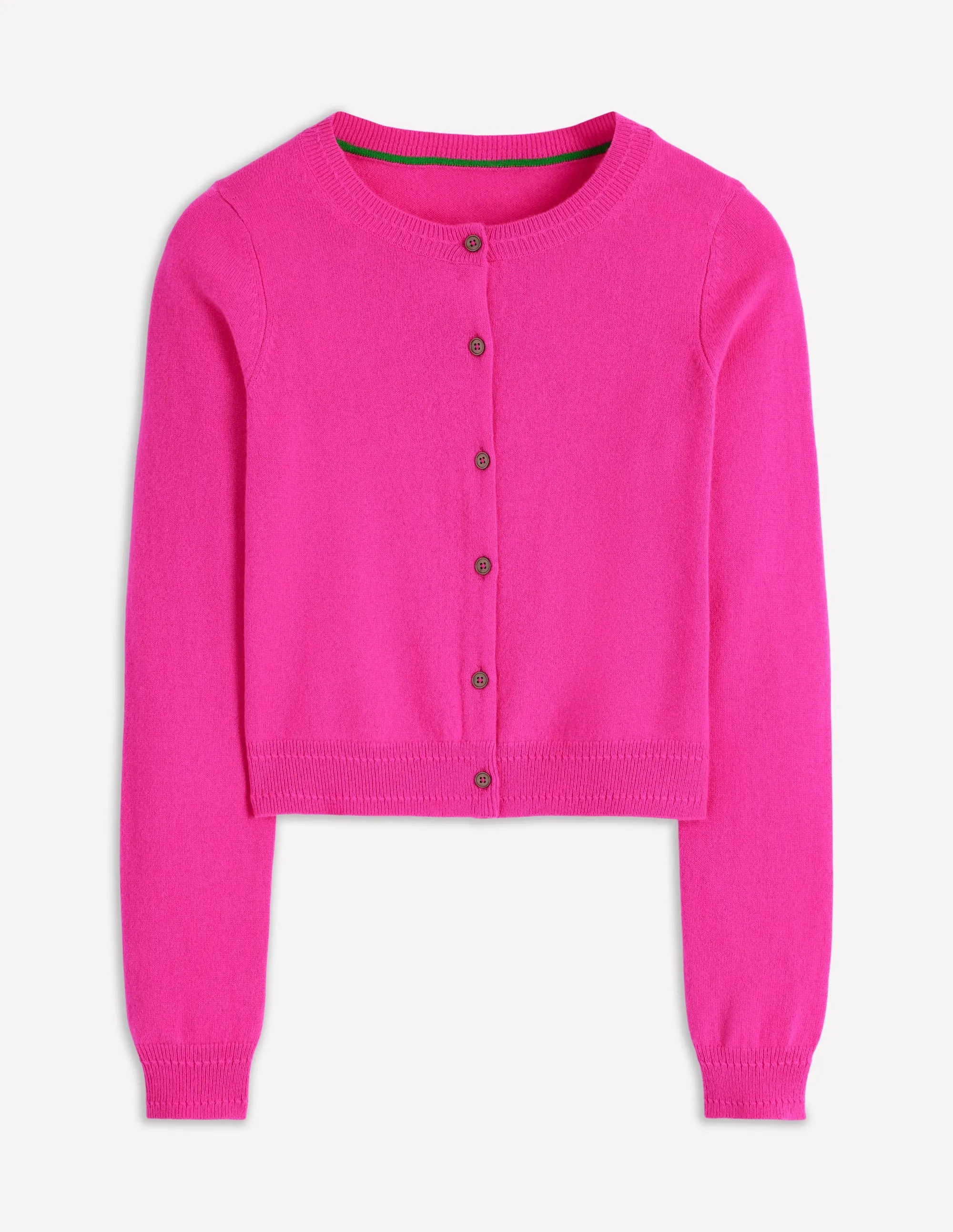 Eva Cashmere Cropped Cardigan-Pop Pansy Stylish Comfort Mild Weather