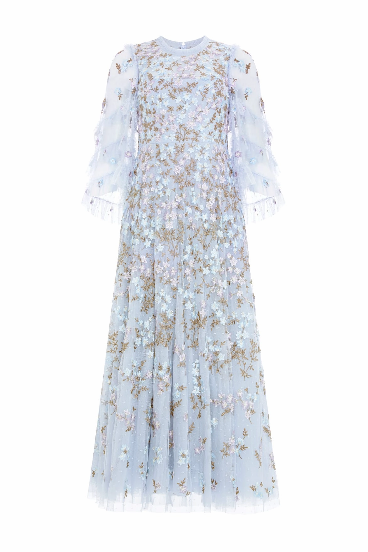 Lounge Moment Everett Bloom Round Neck Ankle Gown