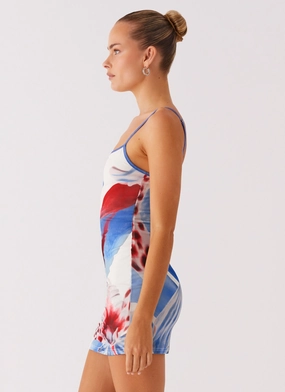 Everett Mini Dress - Deep Sea Bloom