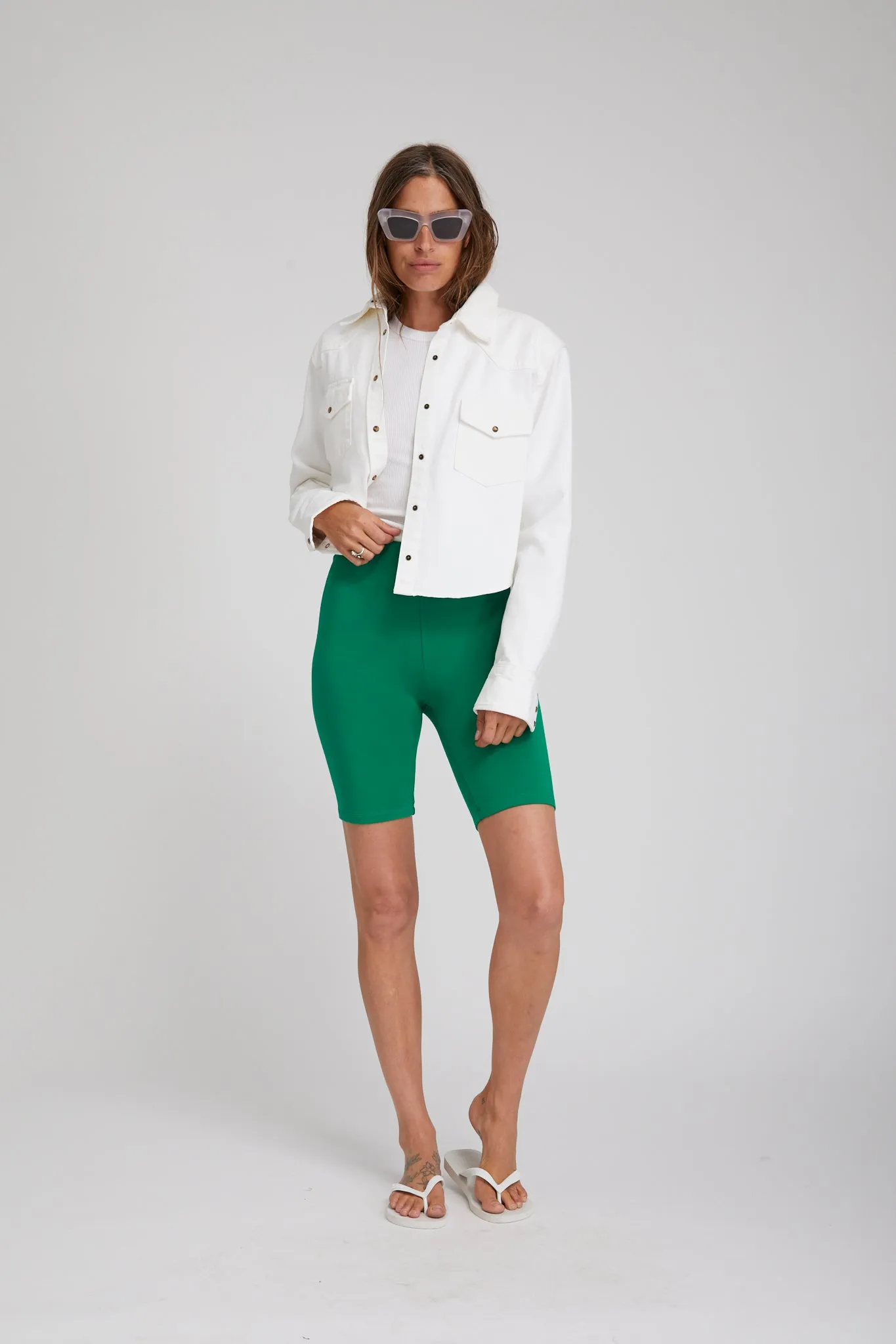 Sporty Performance Evergreen City Biker Shorts