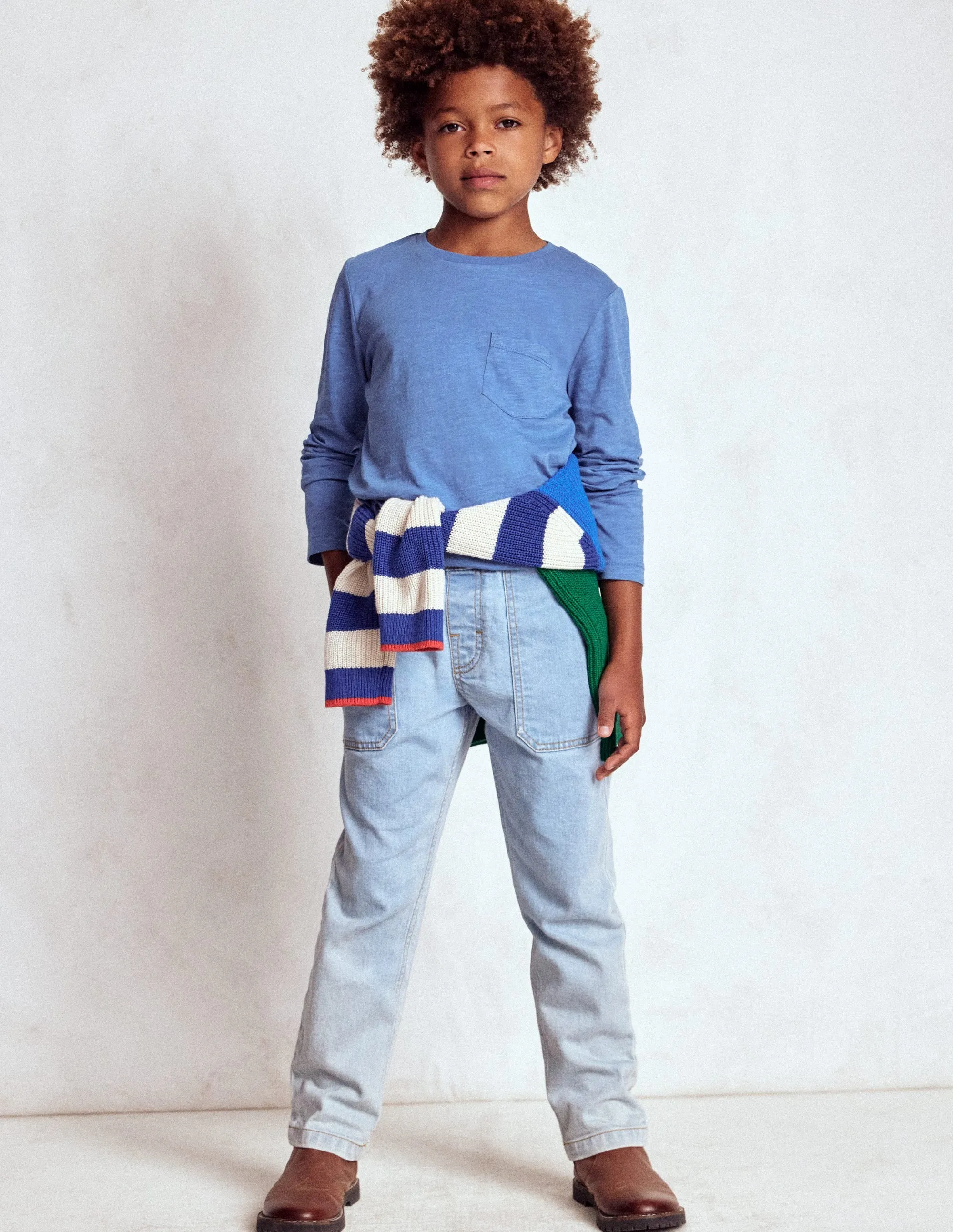 Trendy Sweater Everyday Long Sleeve T-Shirt-Blue River