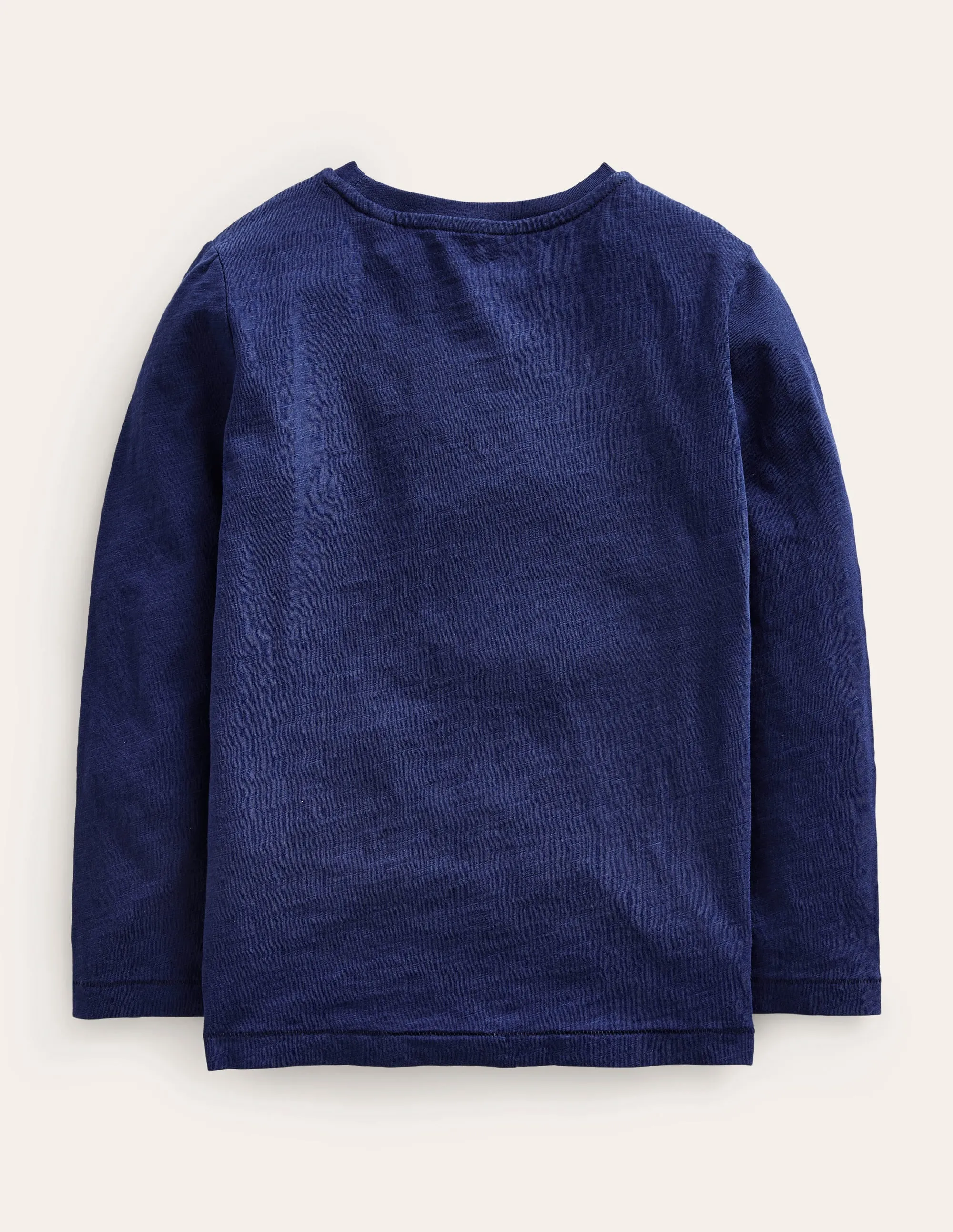 Everyday Long Sleeve T-Shirt-College Navy Reinforced Buttonholes VentilatedBack