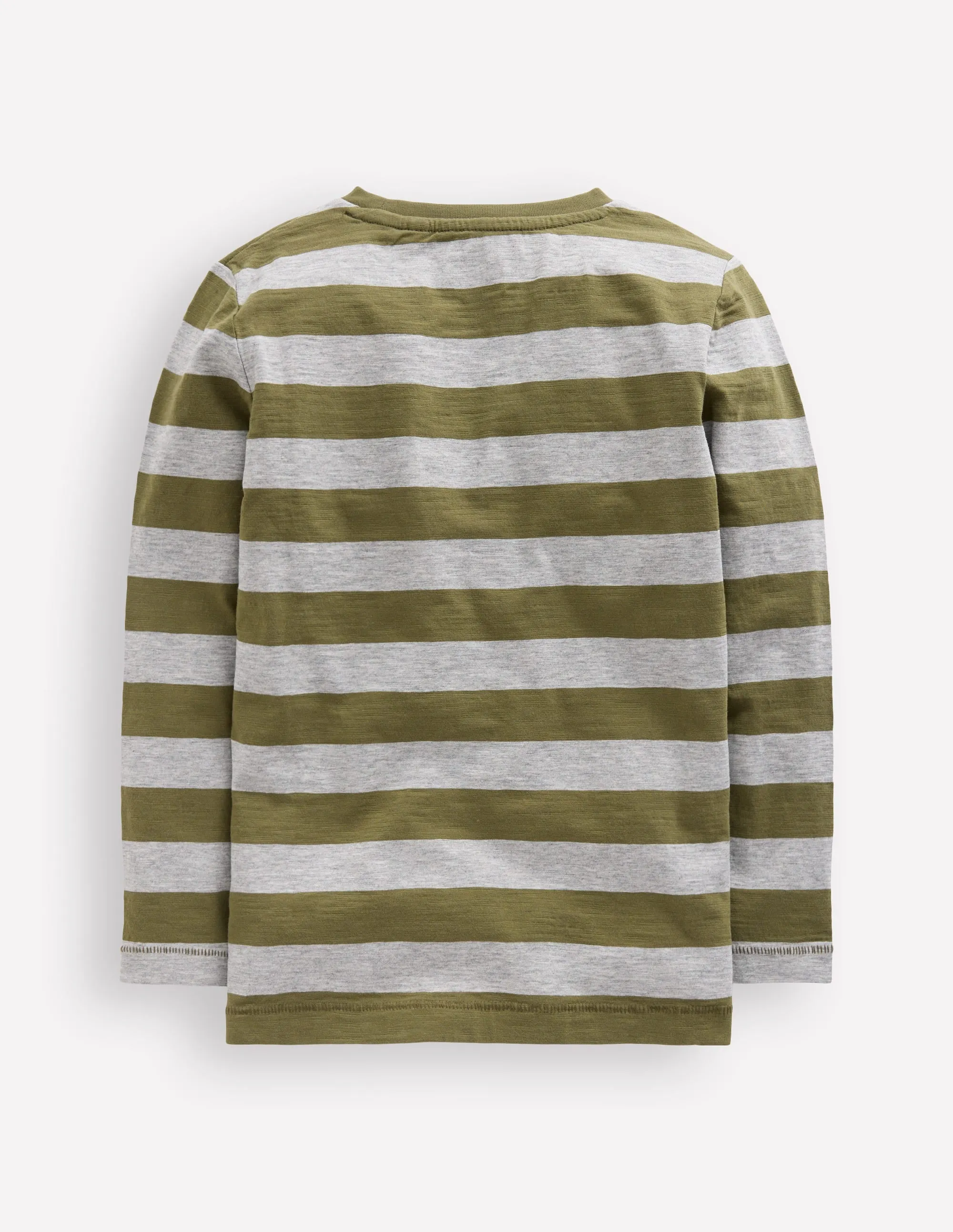 Eco Dye Process Everyday Long Sleeve T-Shirt-Woodland Green/ Grey Marl