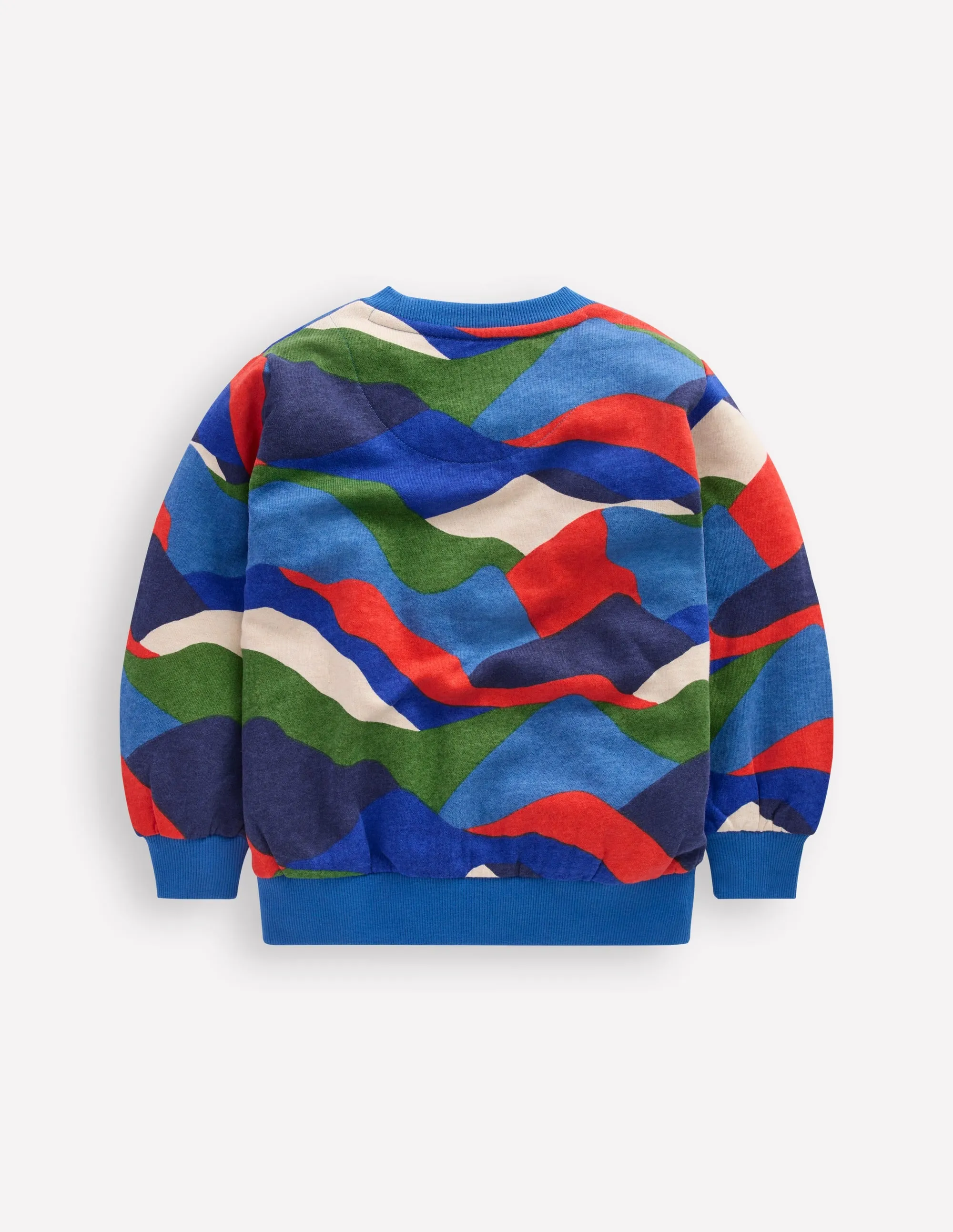 MoistureWicking Material Temperature Regulating Fibers Everyday Printed Sweatshirt-Abstract Landscape