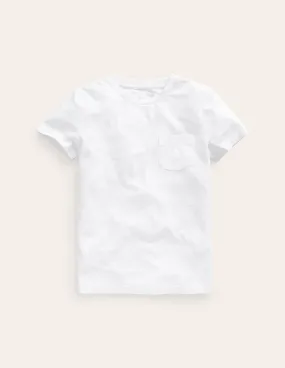 Adjustable Shoulder Straps Everyday Short Sleeve T-Shirt-White