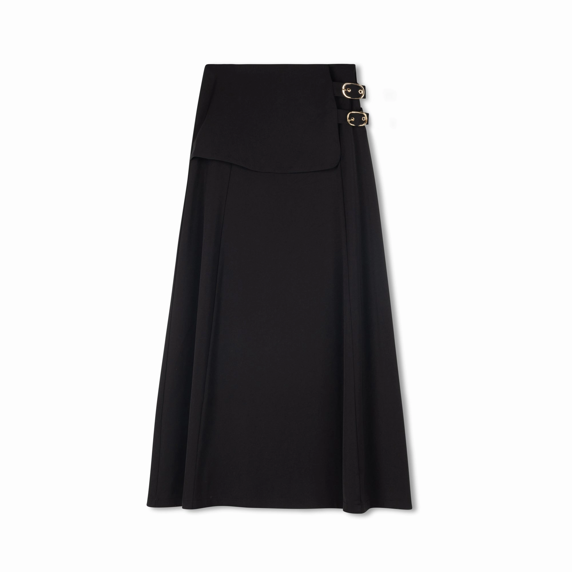 Avril Maxi Skirt | Black Easy Movement Hygienic Coating