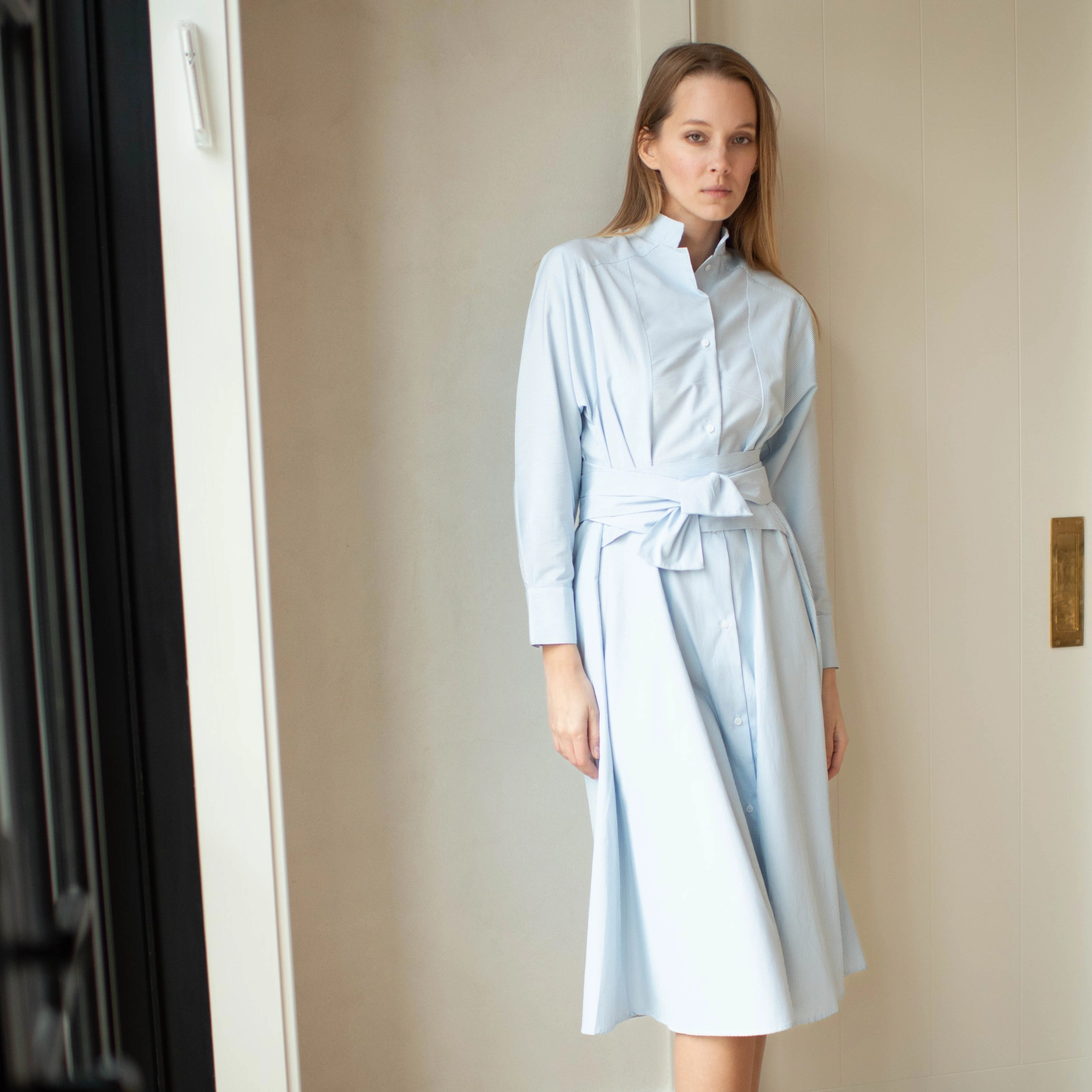 La Ville Dress| Soft Blue [Final Sale] Easy and Effortless Day-To-Night Wear