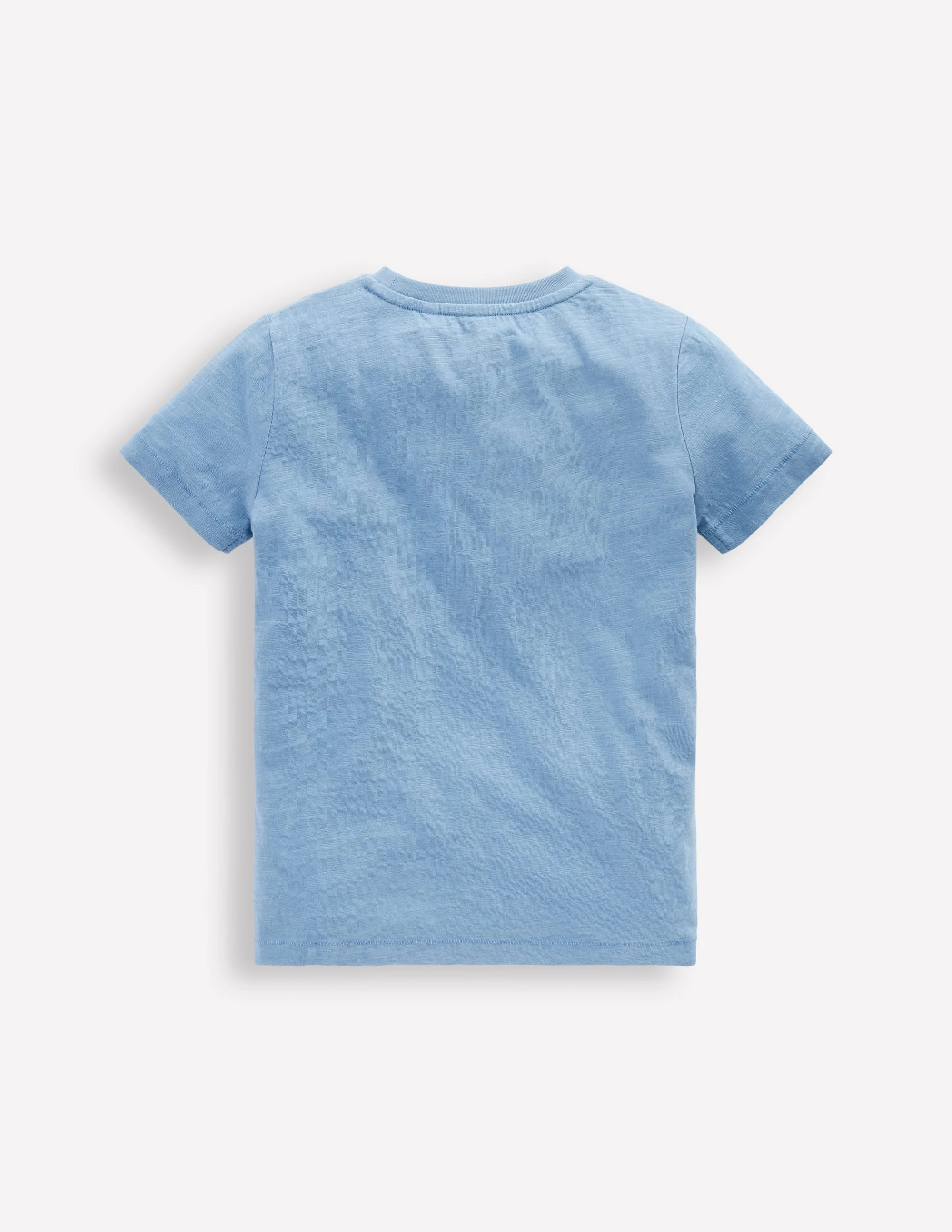 BreathableMeshPanel Simple Style Everyday Short Sleeve T-Shirt-Glacier Blue