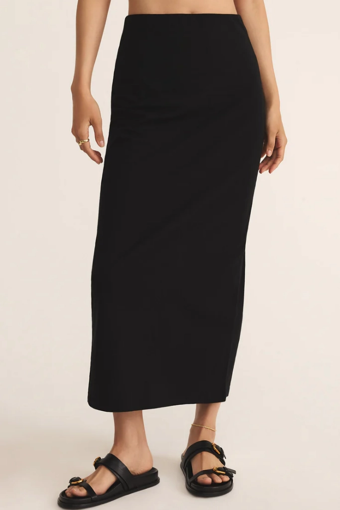 Gail Midi Skirt by Z Supply Soft Combo Tiered Layers
