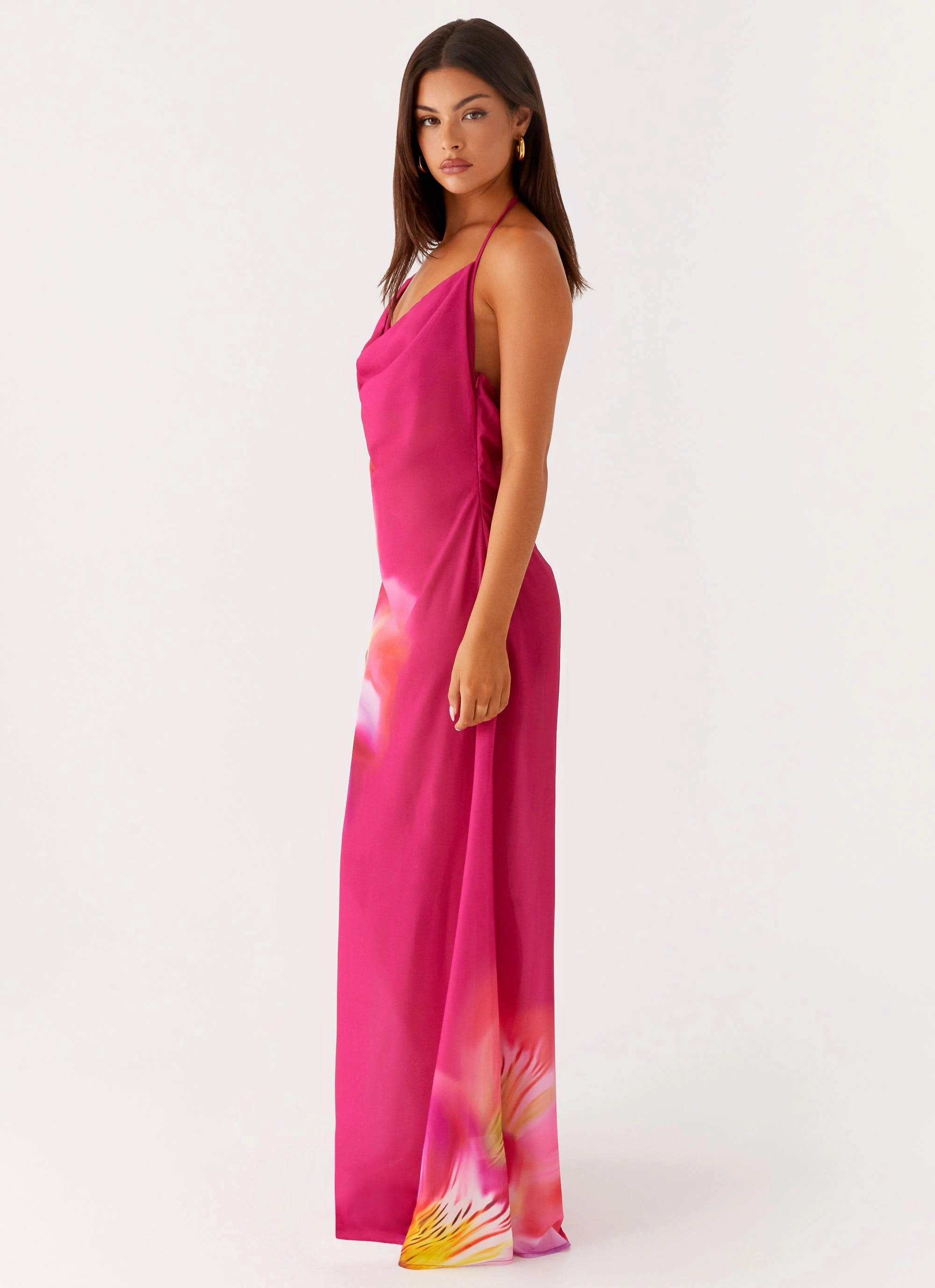 Fantasy Maxi Dress - Pink Tropical