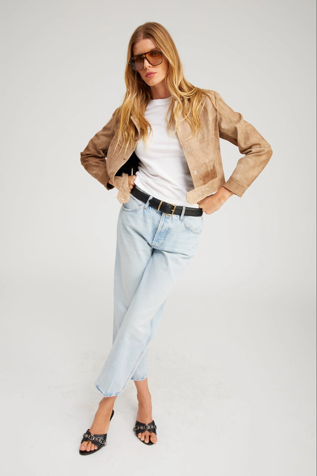 Farah Cropped Slim Boyfriend Denim Day Comfort