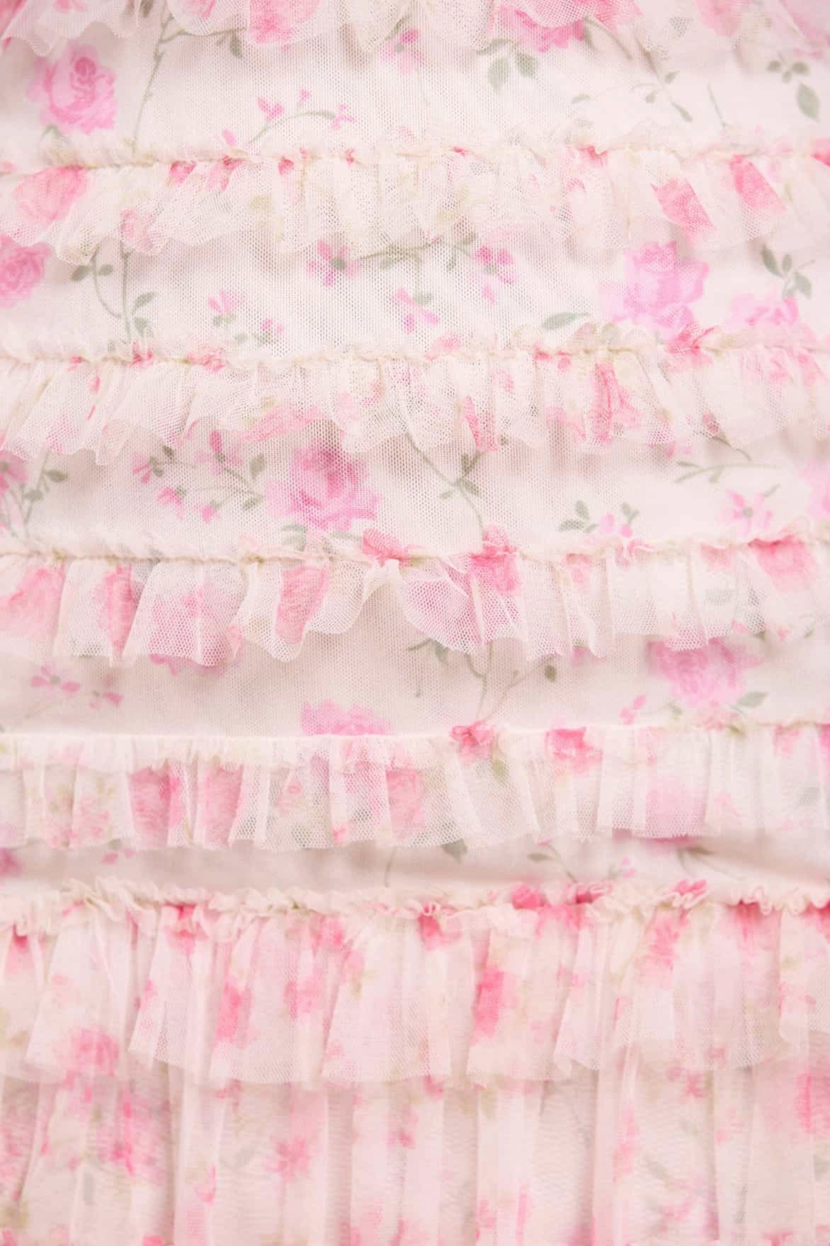 Eco-Lining Rose Ditsy Short Sleeve Micro Mini Dress