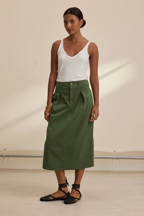 Cozy Feel Lilian Skirt in Olive