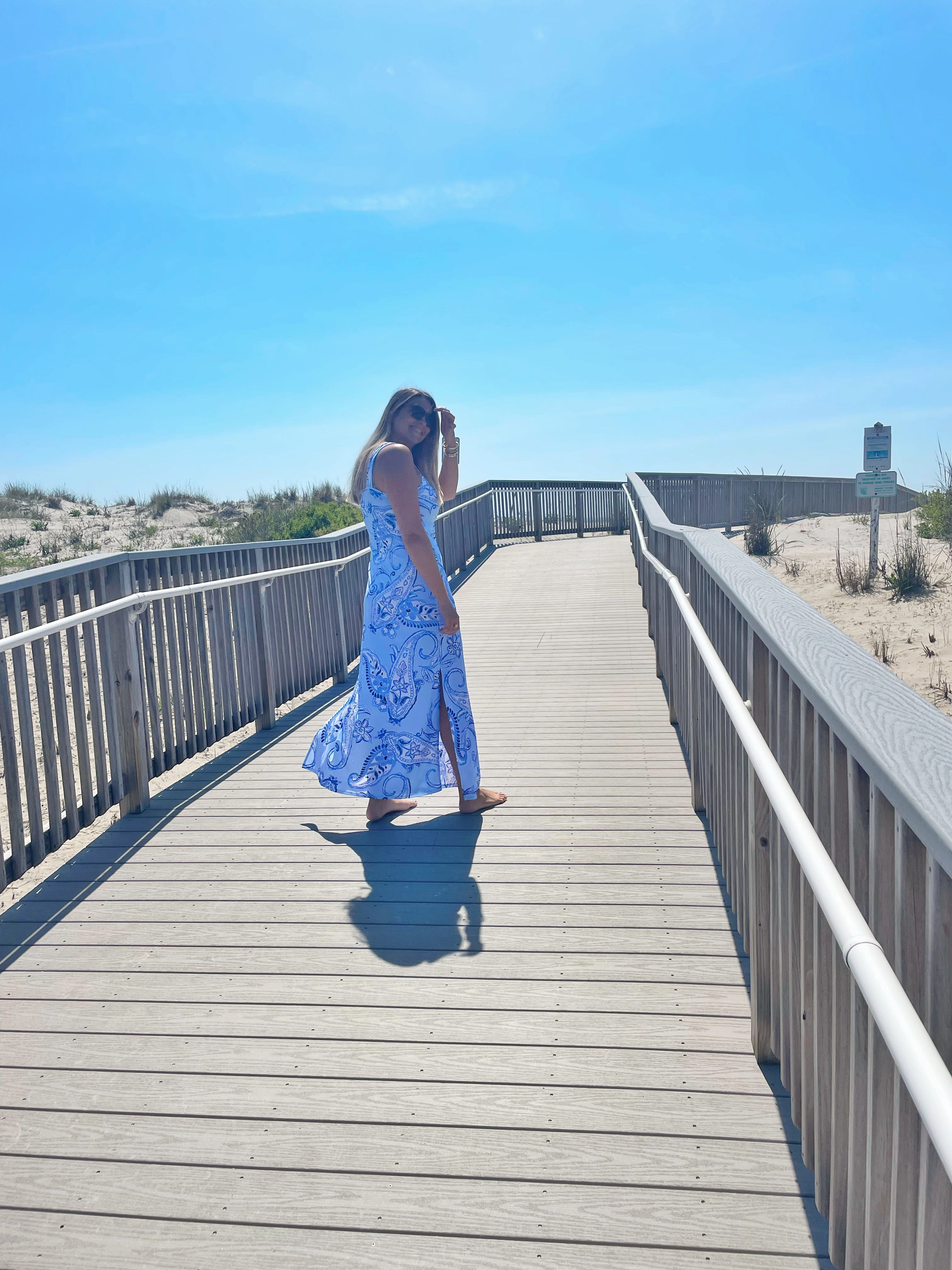 museum visit Maui Maxi Dress Oversized Paisley