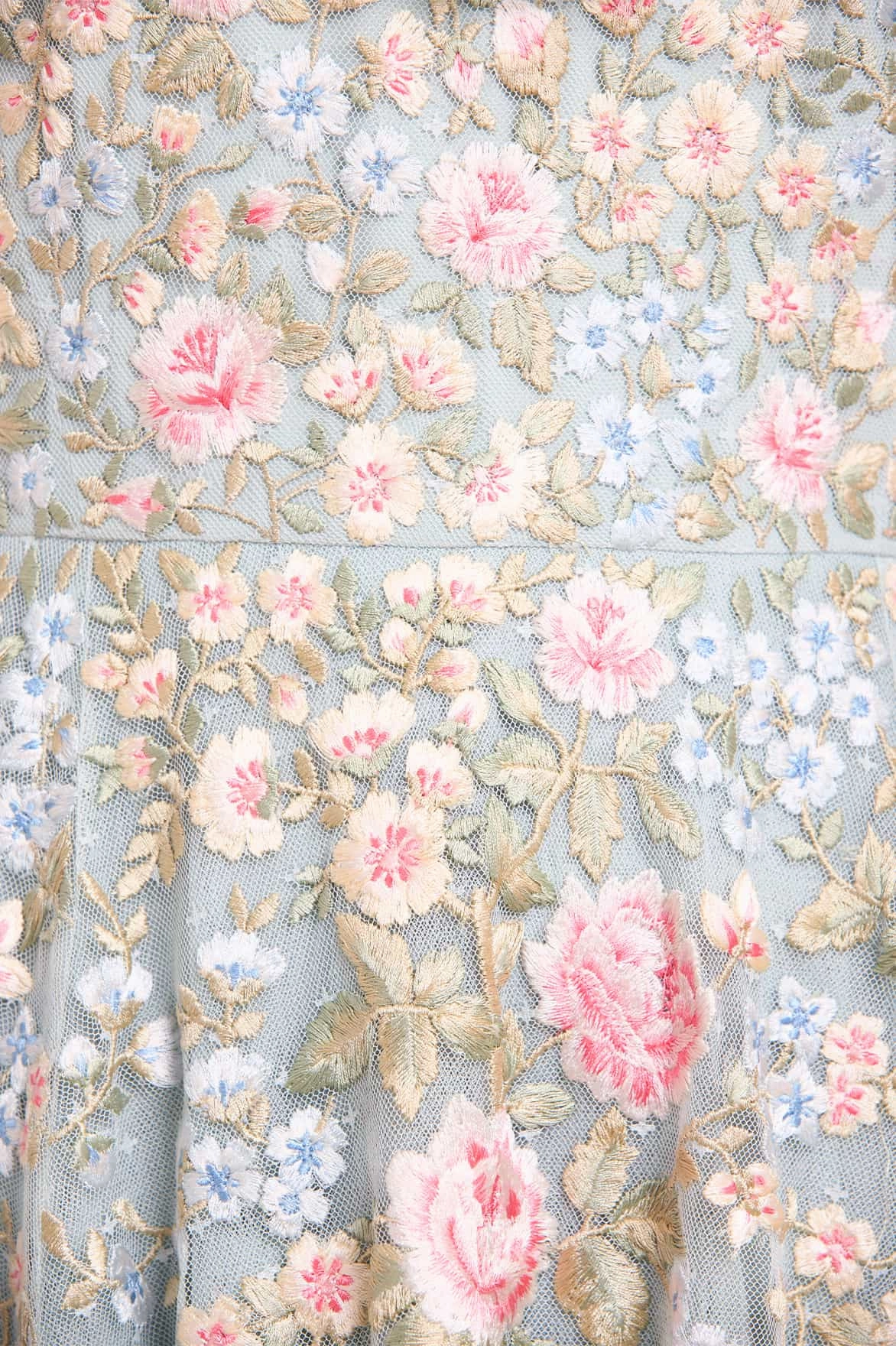 Layered Texture Antoinettes Floral Off-Shoulder Micro Mini Dress