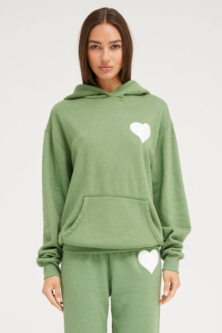 Breathable Ventilation AllDay Comfort Fern Heart Hoodie