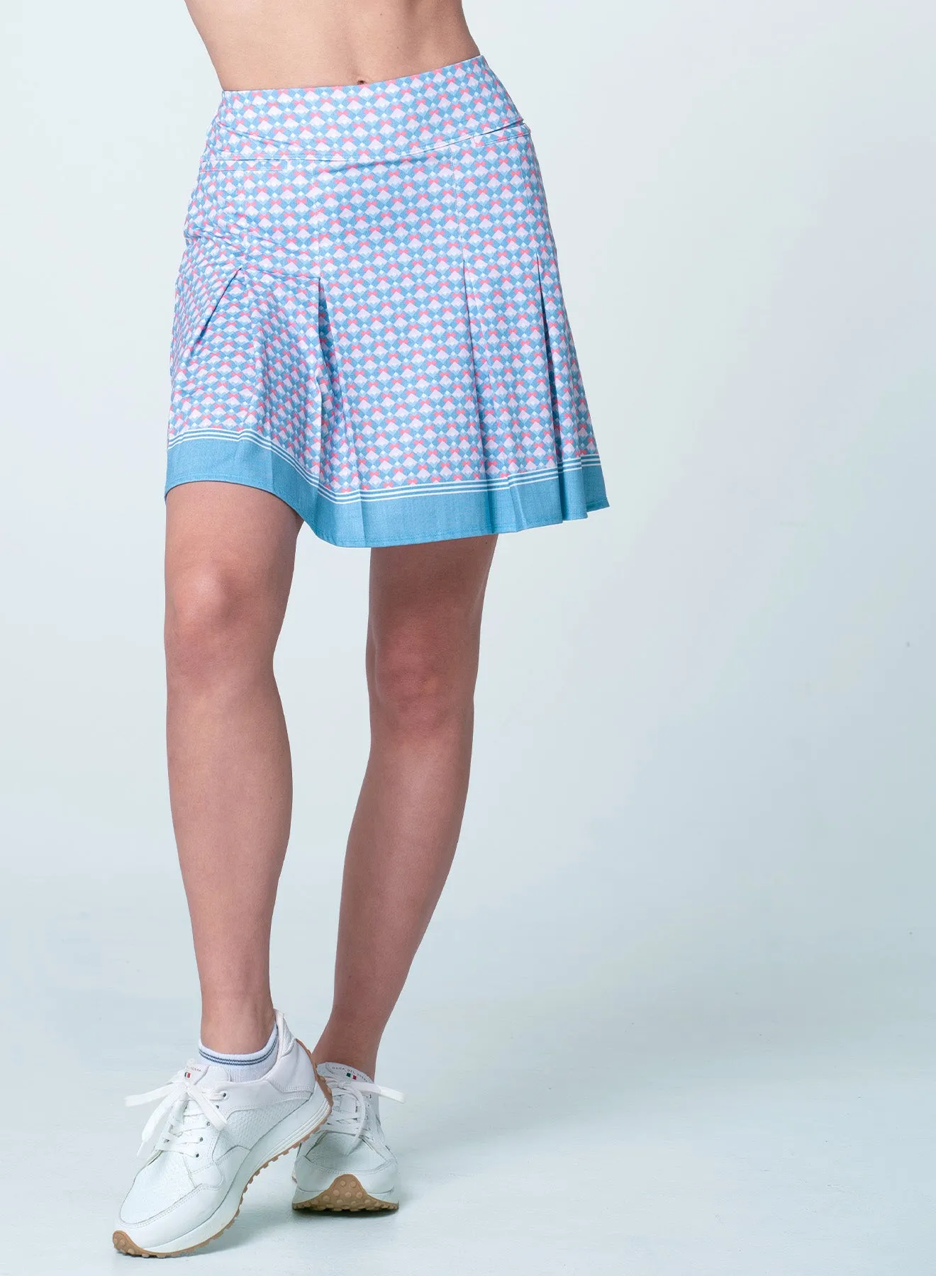 SturdyBeltLoops Linen Glam Pleat Skort