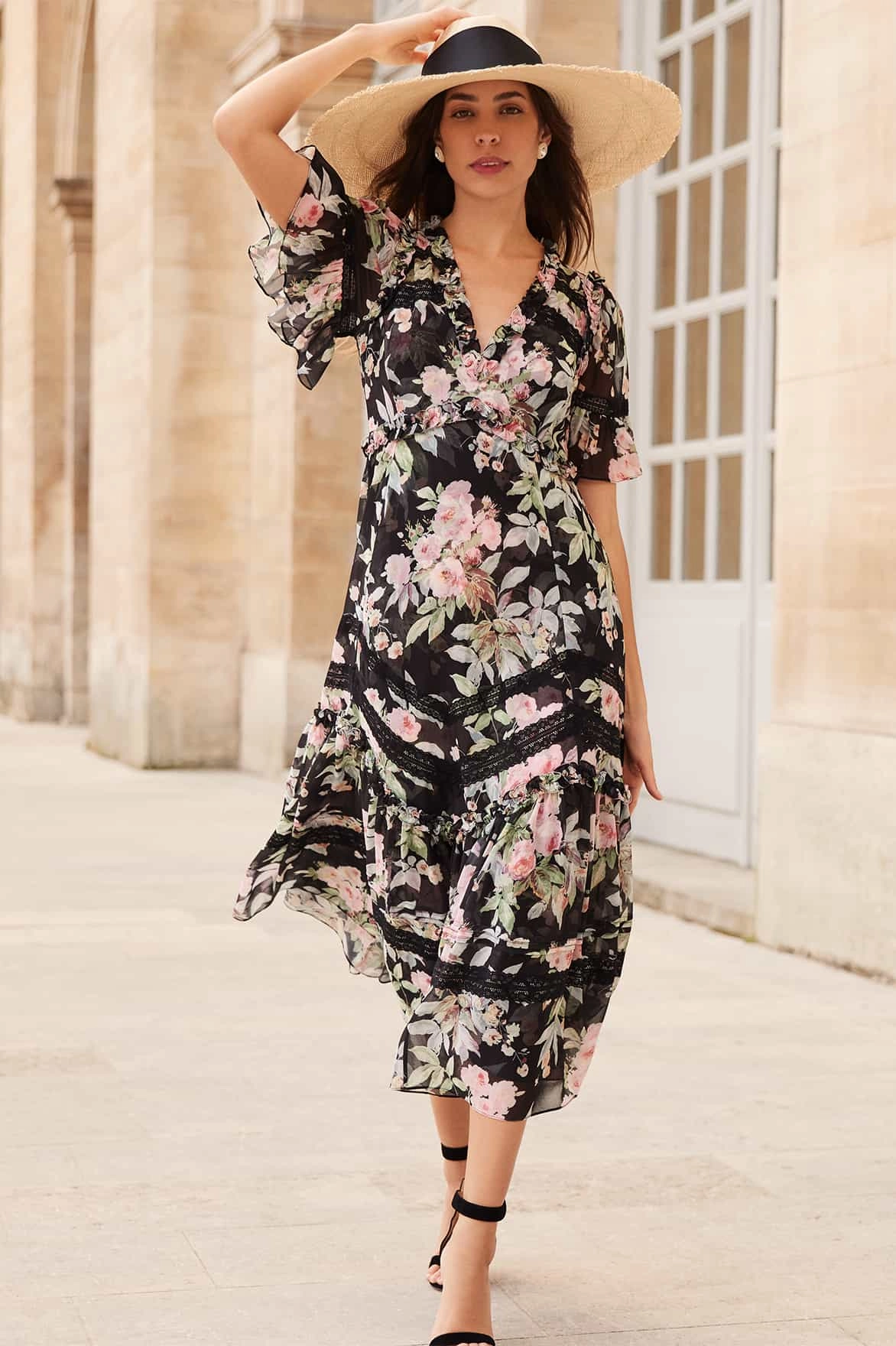 Paradise Garden Sonata Georgette Ballerina Dress Calm Beauty Vibrant Form