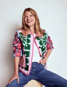 All Seasons Fitzrovia Embroidered Jacket-Multi Applique