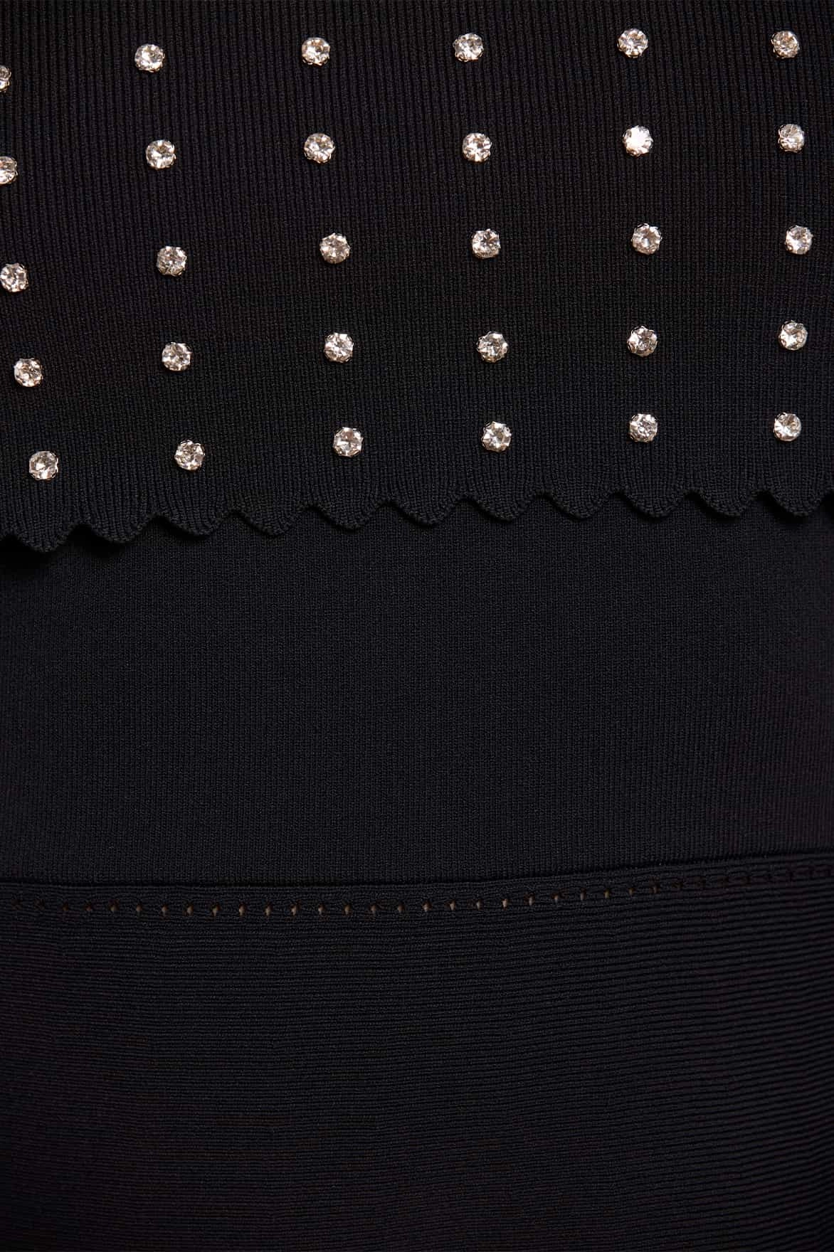 Embellished Bardot Knit Gown Sunset Hour