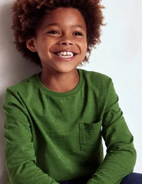 UniversalFit ReinforcedShoulders Everyday Long Sleeve T-Shirt-Broccoli Green