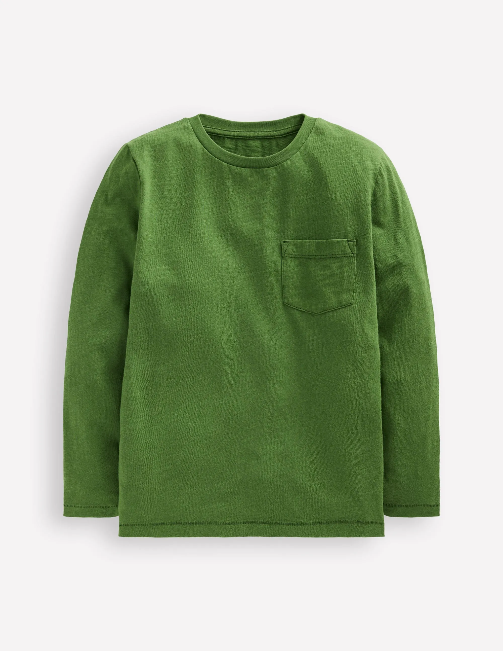 RecycledBlend Everyday Long Sleeve T-Shirt-Broccoli Green