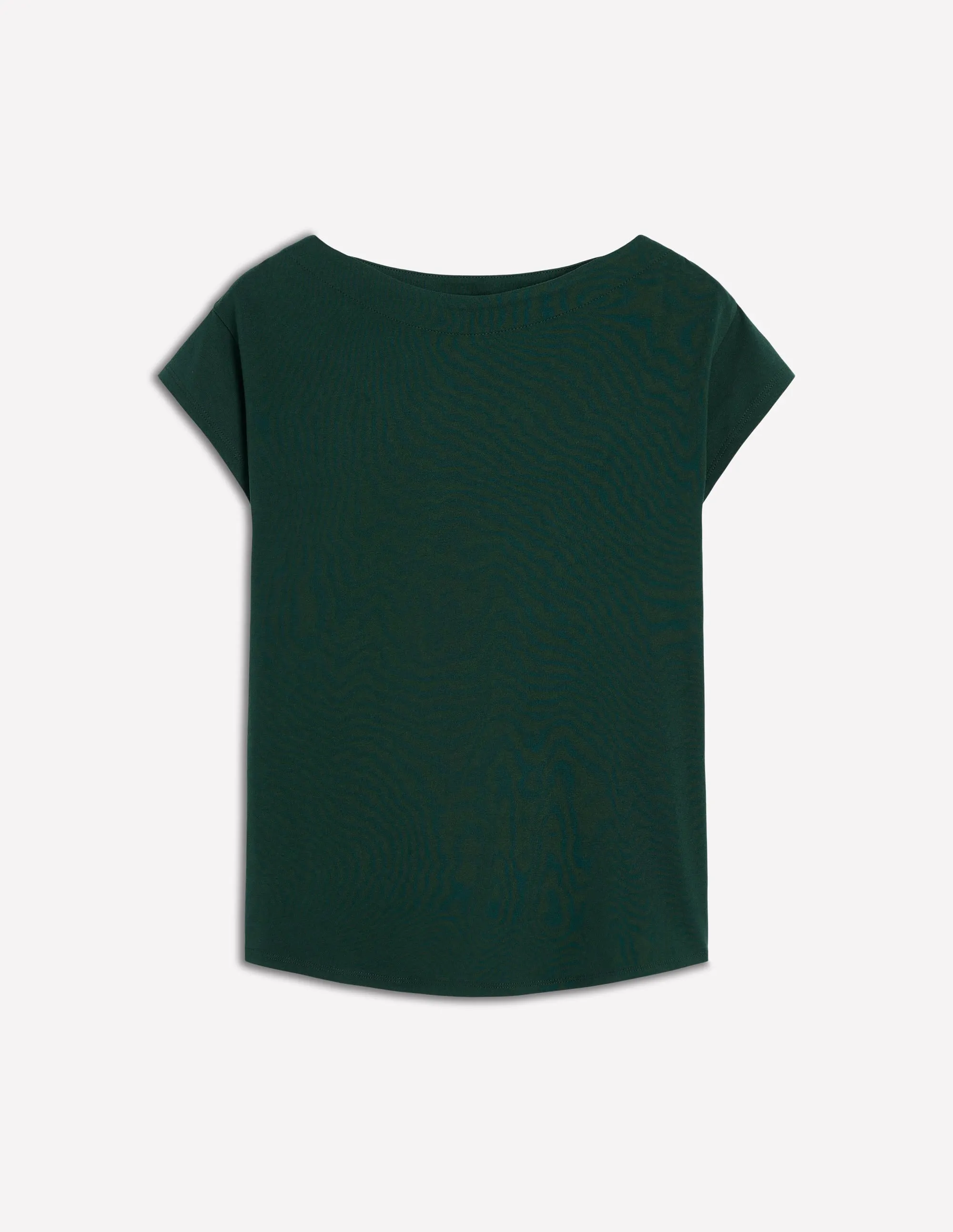 Lightweight pullover Supersoft Boat Neck T-Shirt-Green Pine