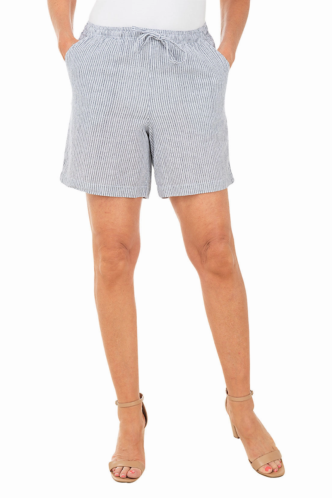 Striped Lucy Pull-On Short Soft Inner Lining