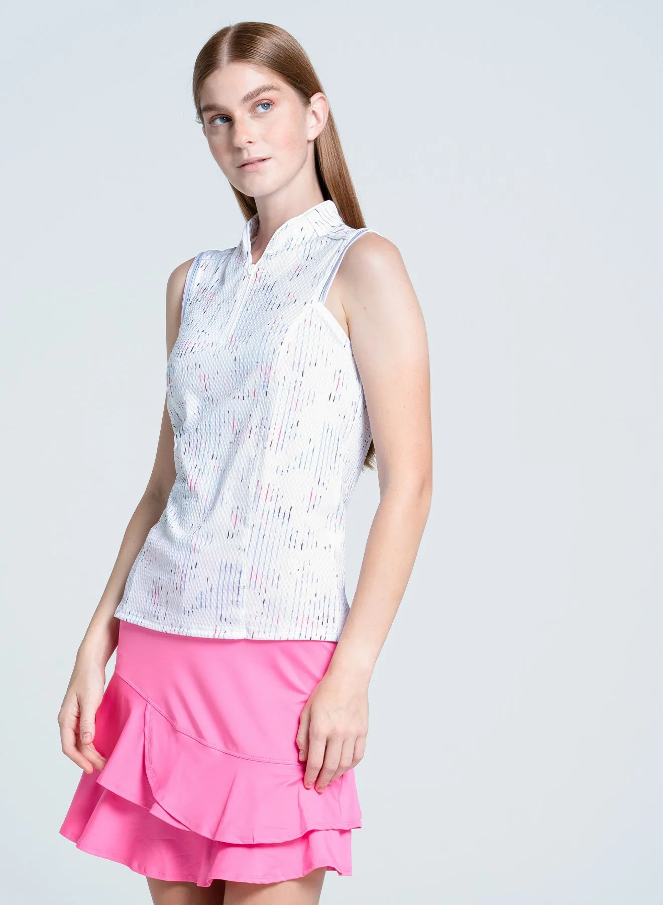 Love Me Blue Sleeveless LightweightWeave QuickDry Technology