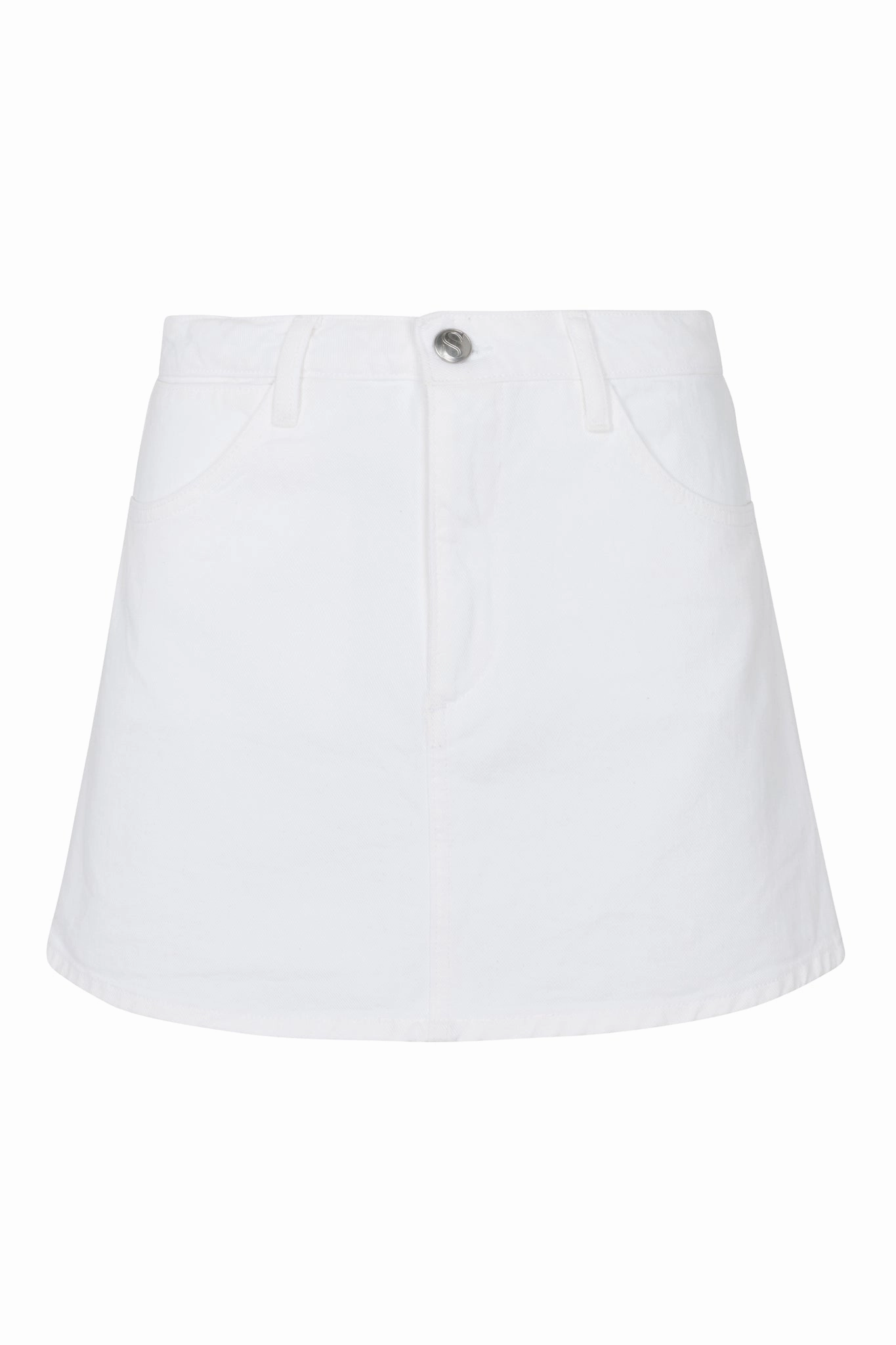 LowMaintenanceFabric Breathable Knit Fabric Sophia A-Line Mini Skirt