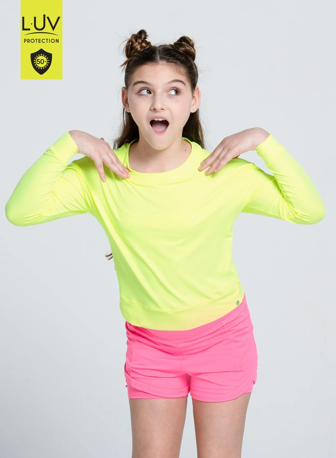 Hype Long Sleeve LowProfileSeams Neutral Tone Stitching