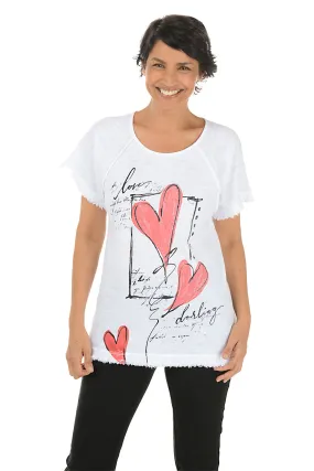 Relaxed Tank Flirt Frayed Raglan Knit Top