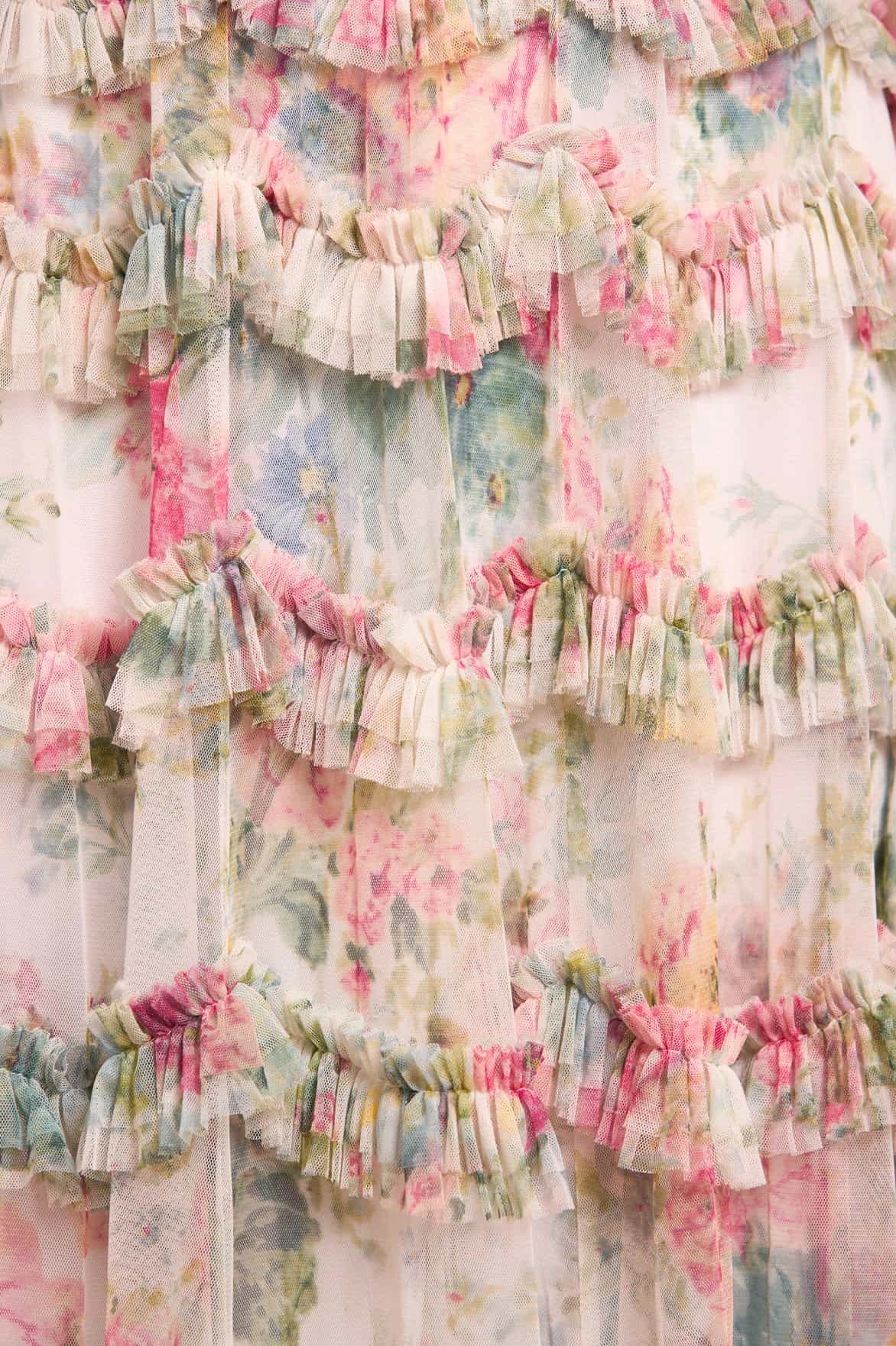 Date Nightwear Floral Romance Round Neck Ballerina Dress