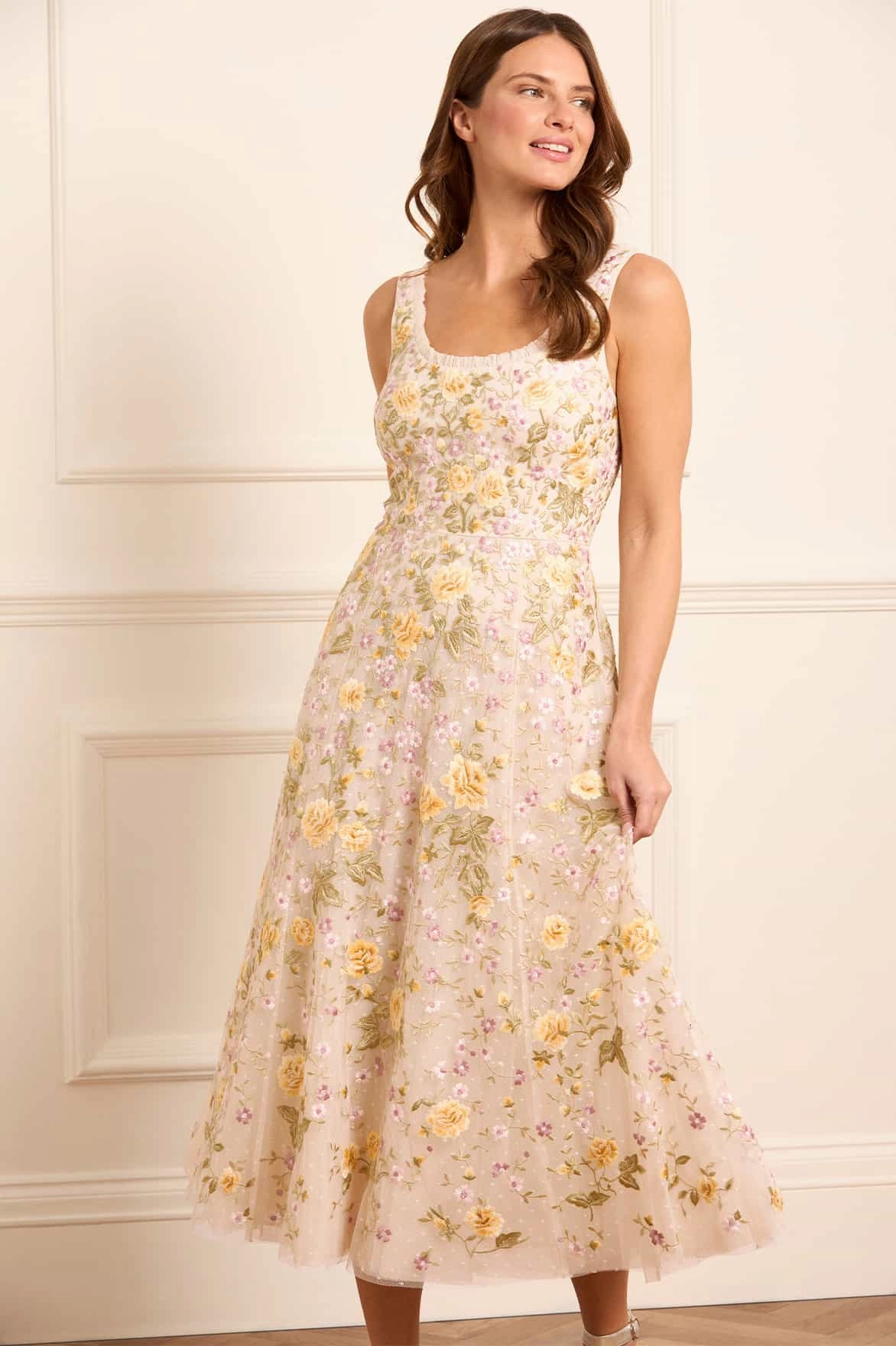 Florine Scoop Neck Ballerina Dress Event Mood Travel Vibe