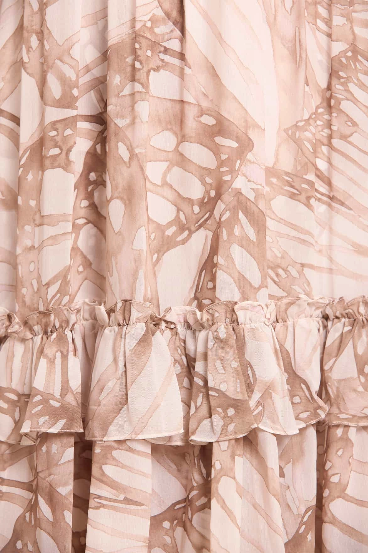 Stylish dinner attire Flutter Chiffon Long Sleeve Micro Mini Dress