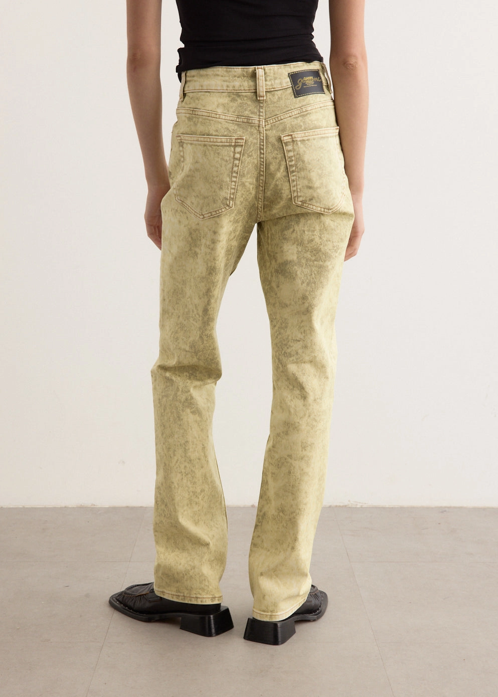 Foil Overdyed Denim Jeans