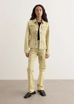 Foil Overdyed Denim Jeans