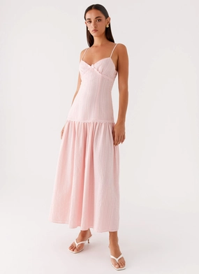 Found You Midi Dress - Pink