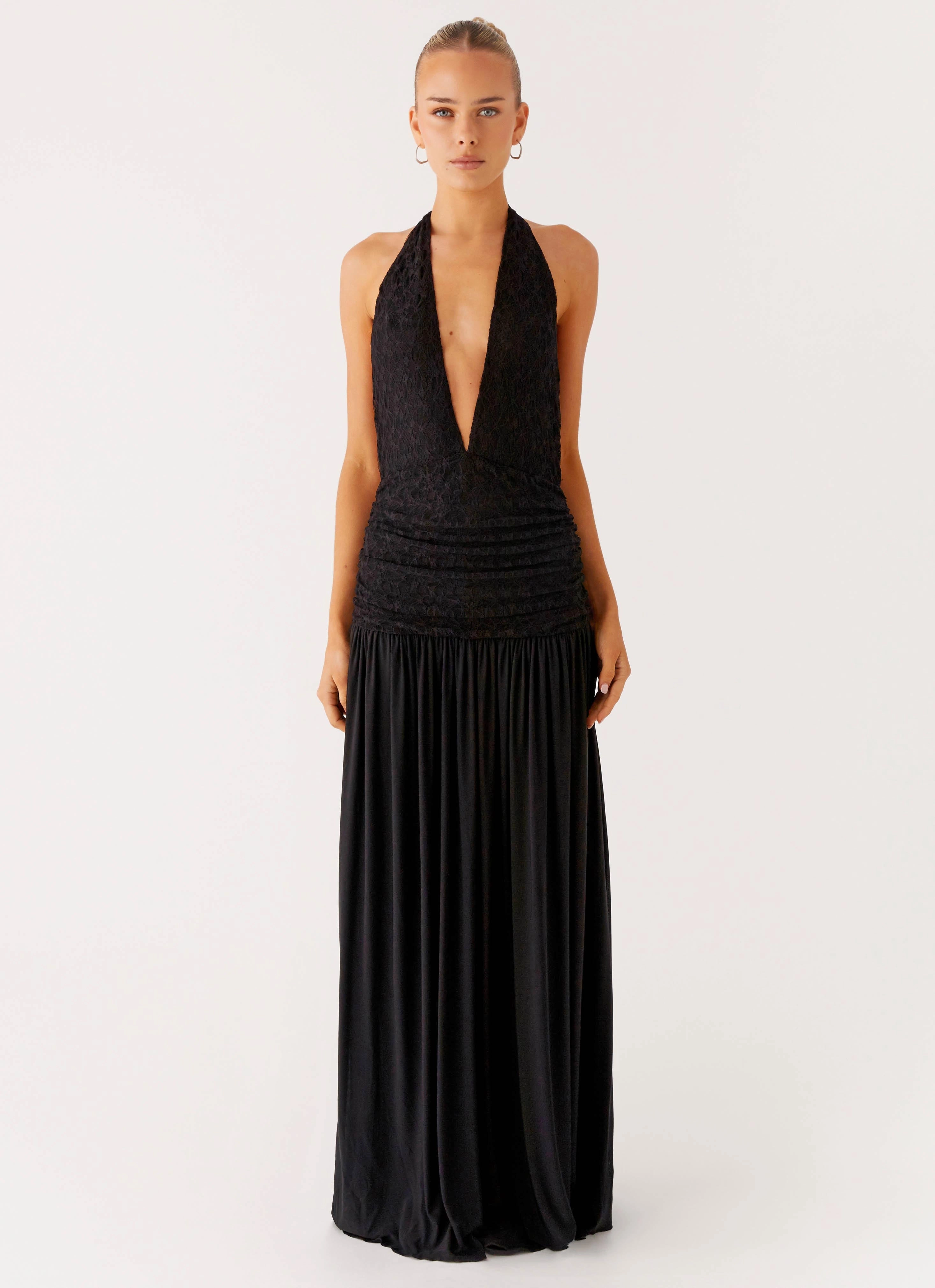 Full Attention Maxi Dress - Black