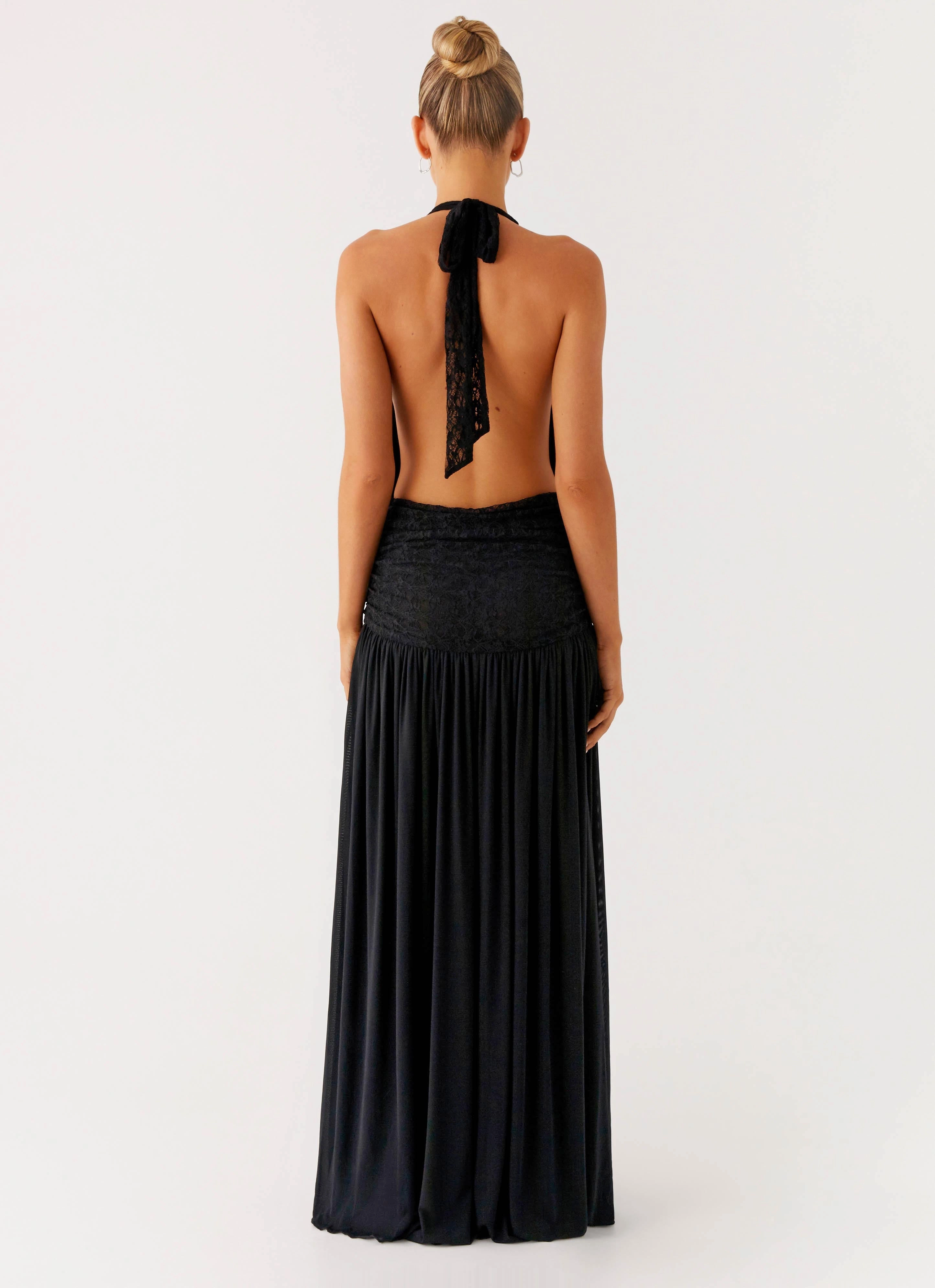 Full Attention Maxi Dress - Black