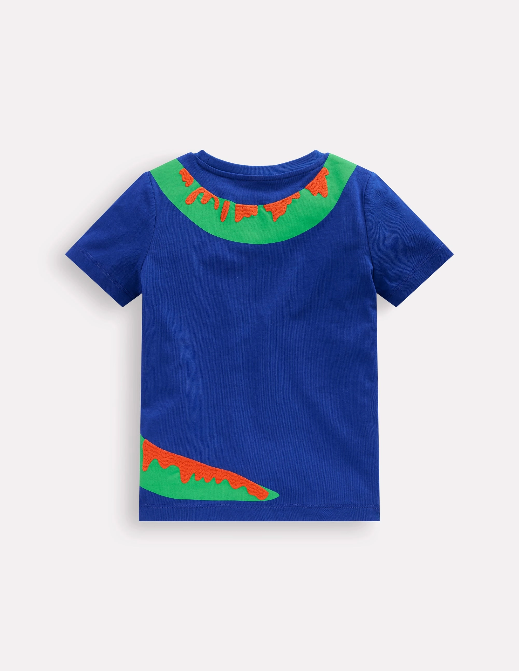 Fun Graphic T-shirt-Bright Blue Dino Anti Odor Treatment Cooling Technology