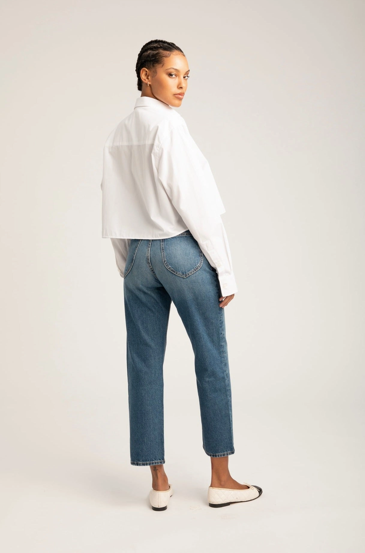 Gainsbourg Cropped Straight Leg Denim Minimalist Styling