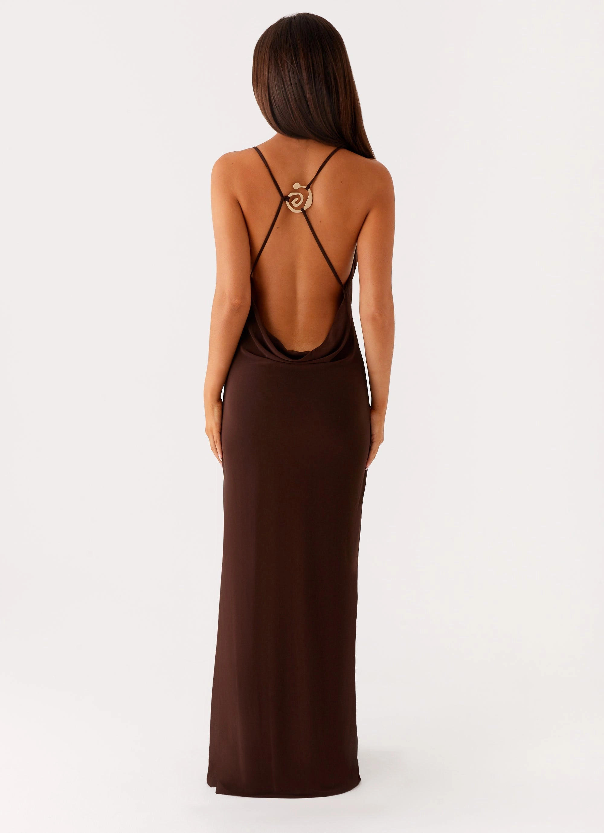 Game Player Maxi Dress - Chocolate