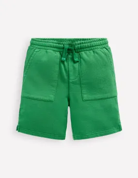Garment Dye Shorts-Highland Green button-down look Warm Day