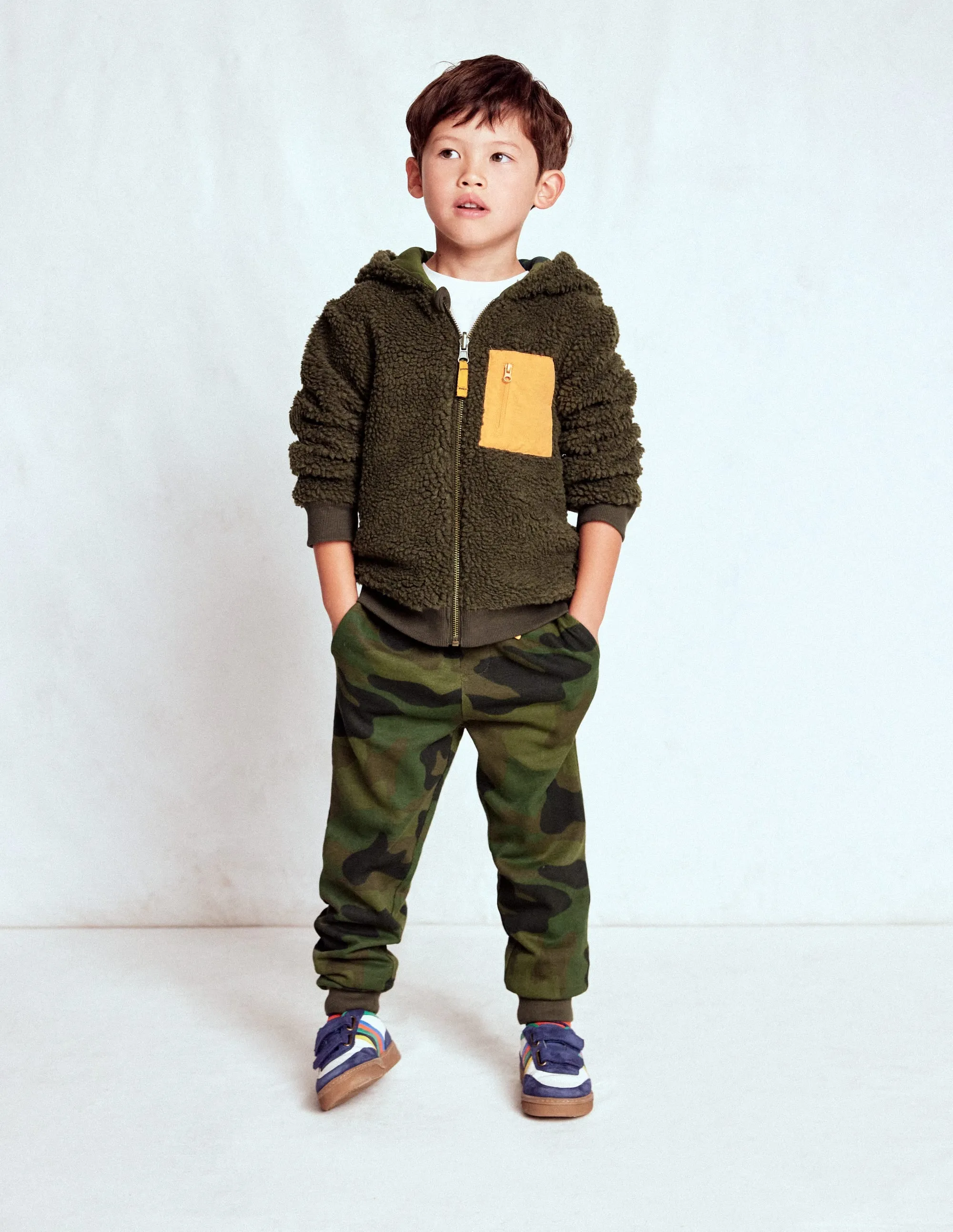 Reversible Borg Hoodie-Camo Reflective details