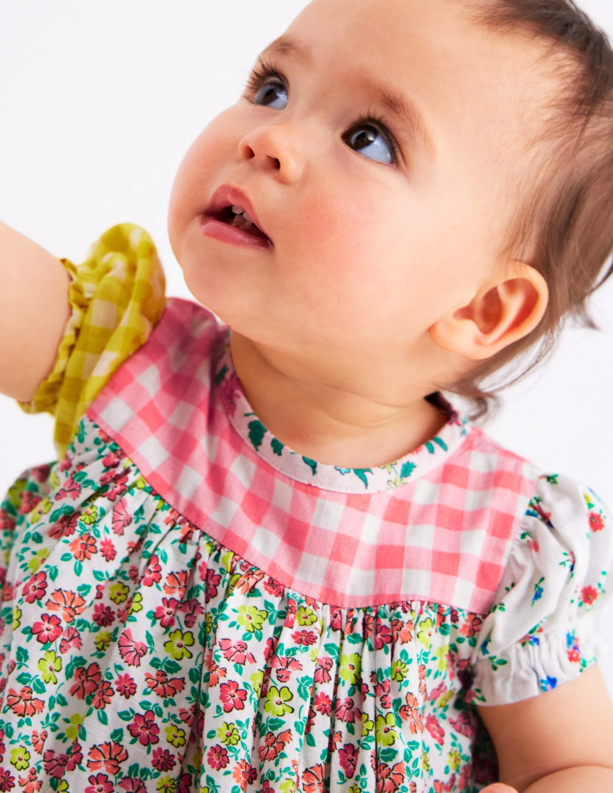 Gathered Woven Dress-Hotchpotch Multi Limited-Edition Trend Focused