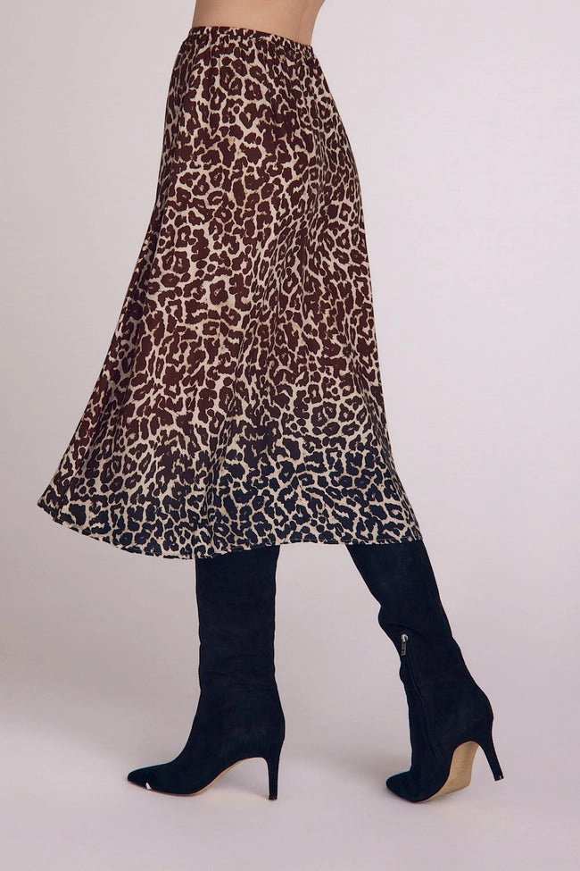 Leather Look GATHERED SKIRT