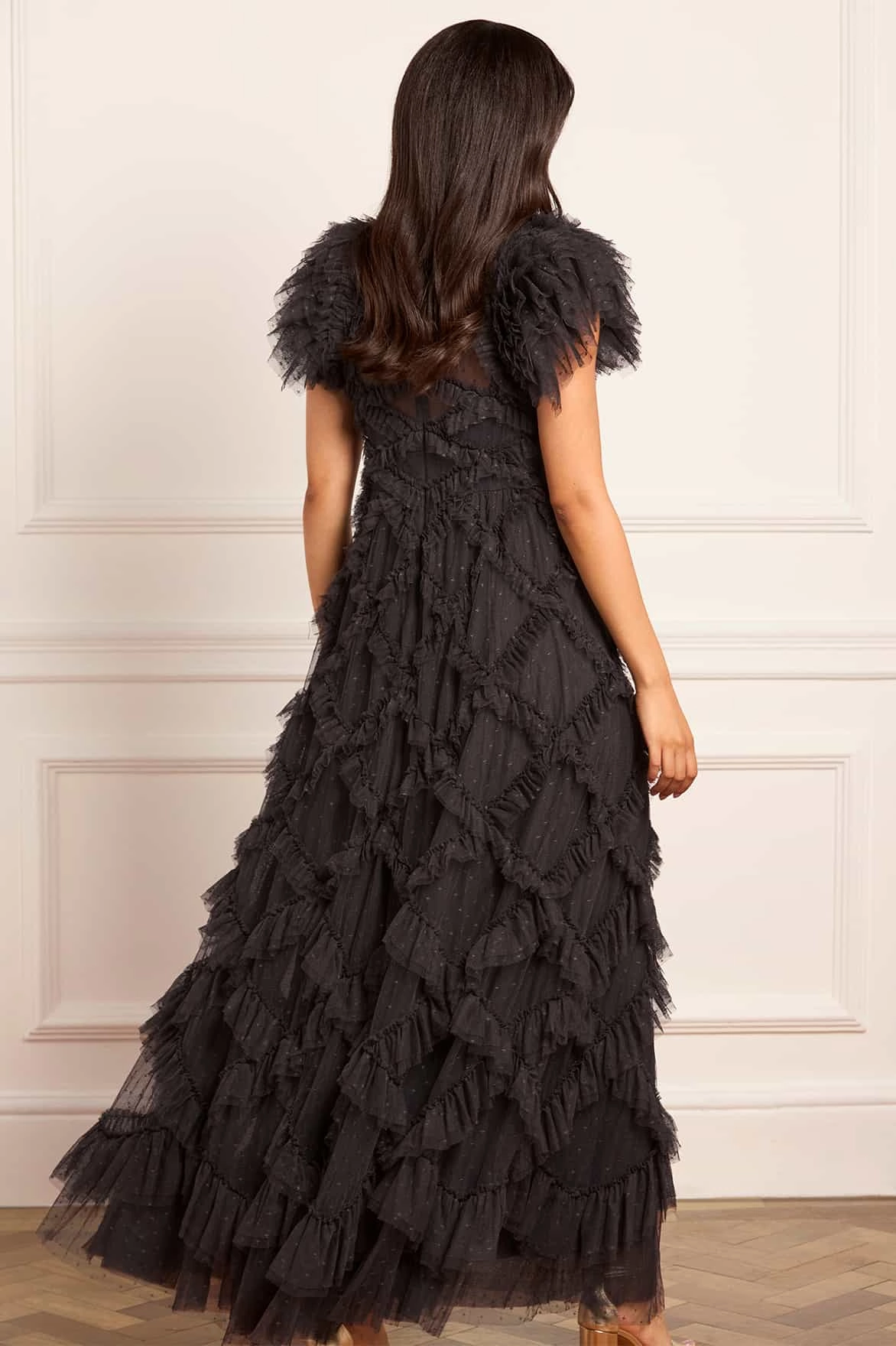 Noble Glow Genevieve Ruffle Gown