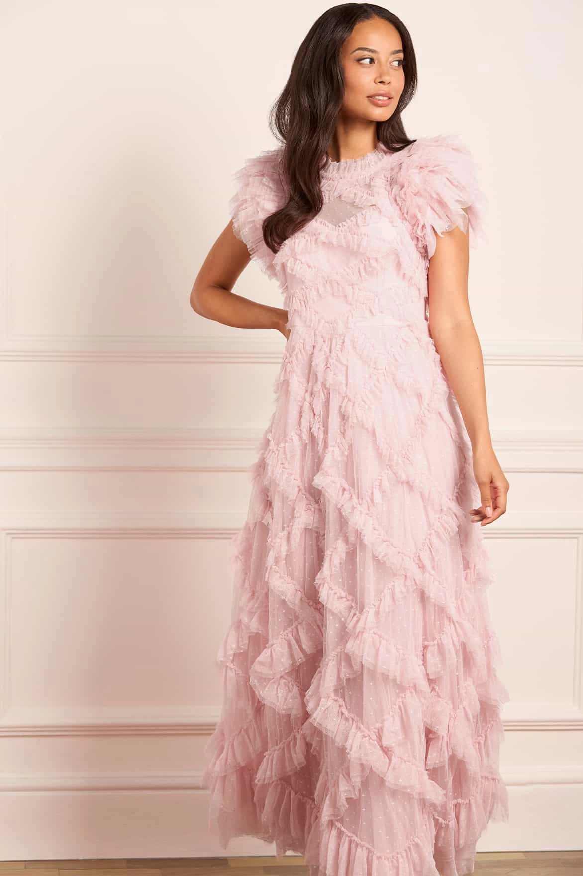 Genevieve Ruffle Gown Cozy Flex