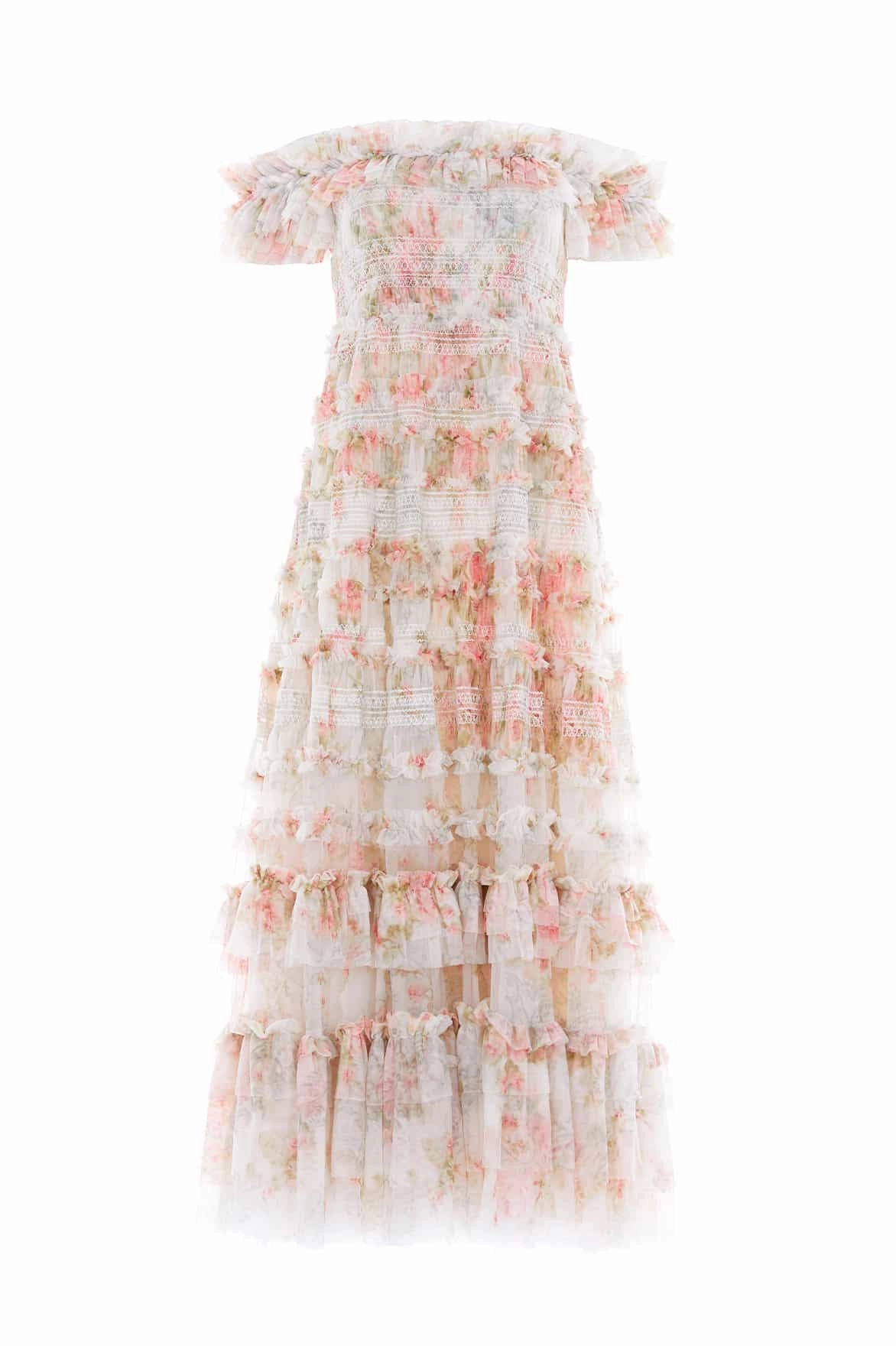 Madame Rose Elodie Off-Shoulder Ankle Gown Smart Cut